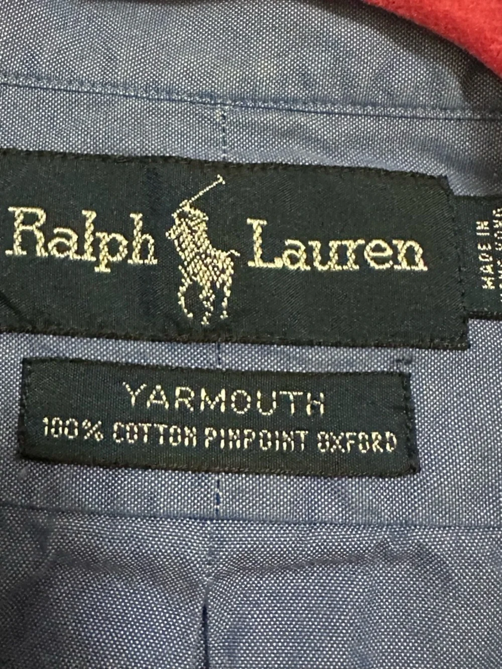 Ralph Lauren - Blue Yarmouth Oxford Button Down Shirt - Men’s Sm. - 100% Cotton - Picture 4 of 7